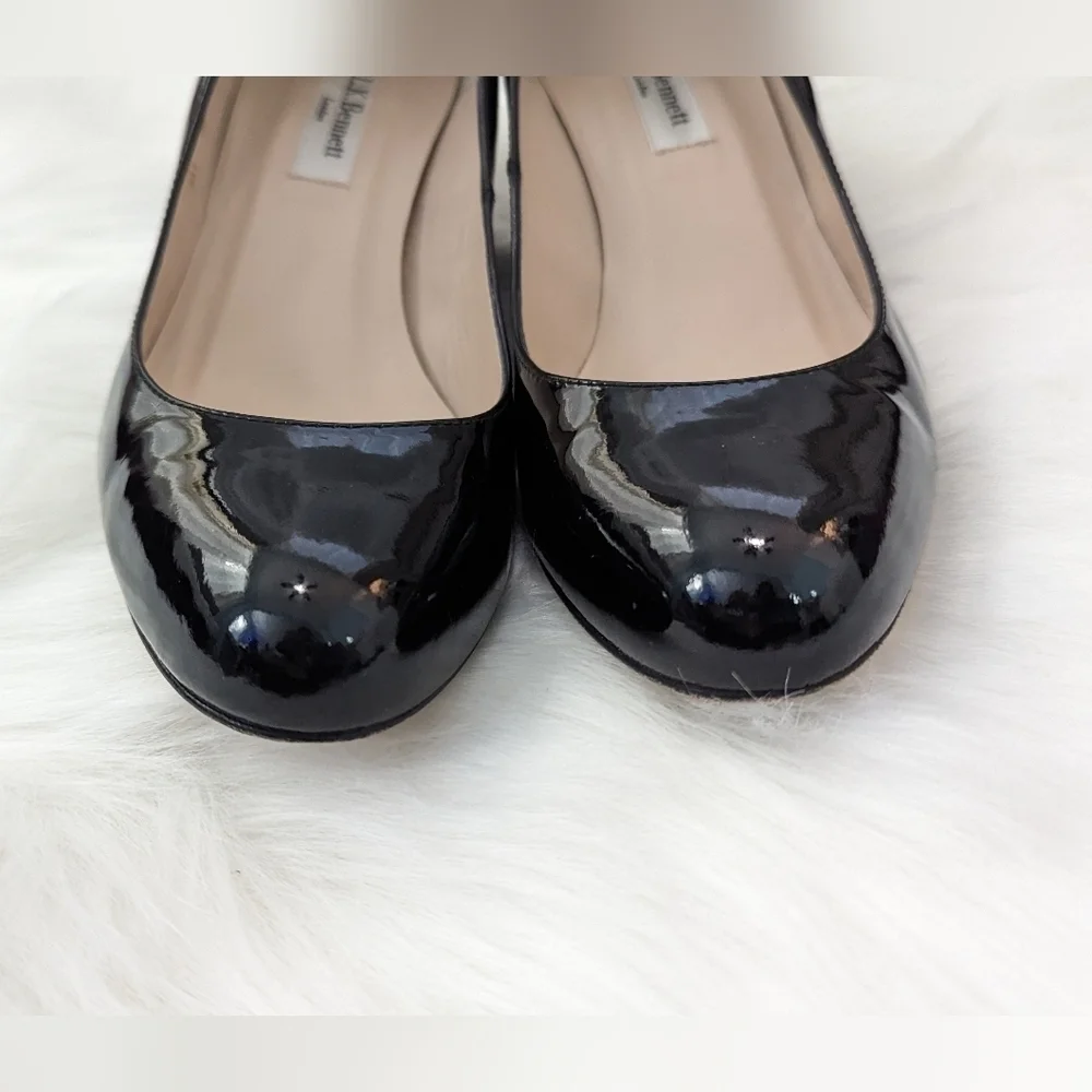 LK Bennett London Black  Wedge Size 36 1/2
